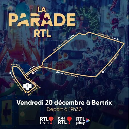 RTL 2024 Christmas parade in Betrix: route map