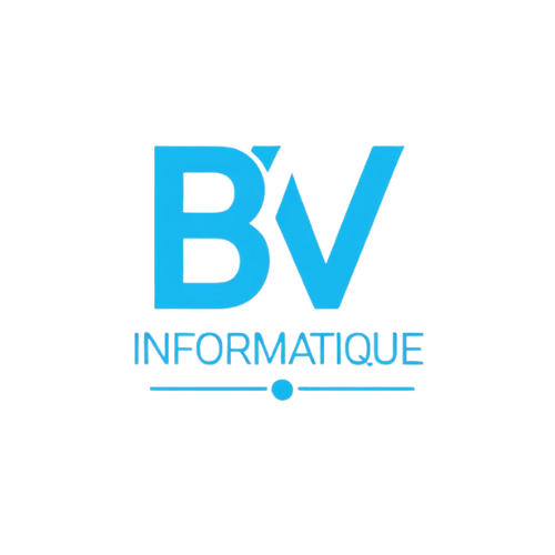 Logo de BV Informatique qui nous met à disposition un serveur pour notre bot musique pour Discord, BoarMusicBot
