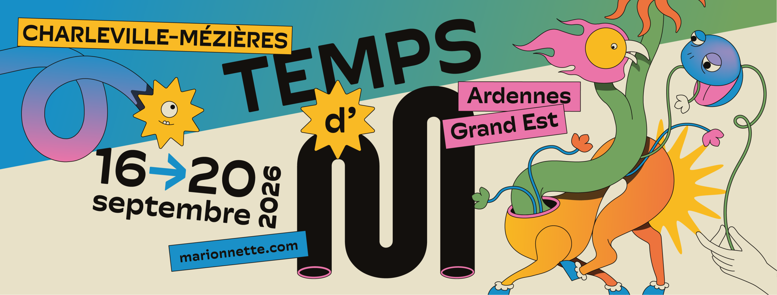 Bandeau Temps d'M 2026 à Charleville-Mézières, chef-lieu du département des Ardennes